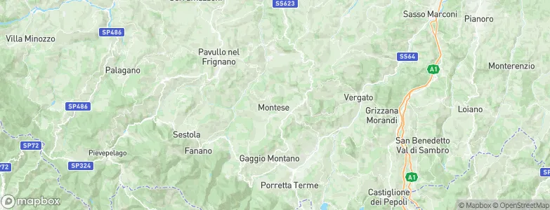 Montese, Italy Map