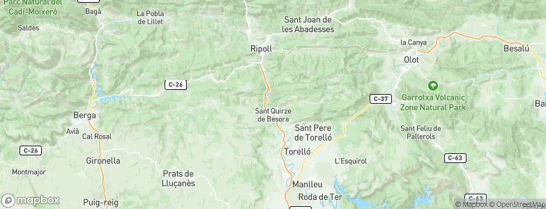 Montesquiu, Spain Map