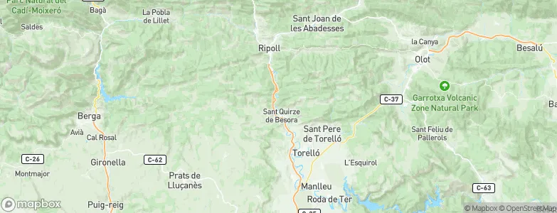 Montesquiu, Spain Map