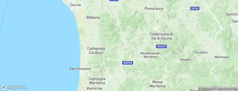 Monteverdi Marittimo, Italy Map
