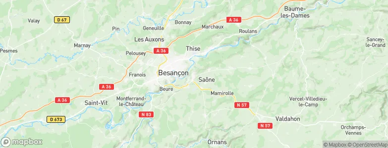 Montfaucon, France Map