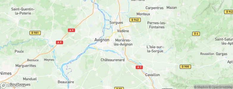 Montfavet, France Map