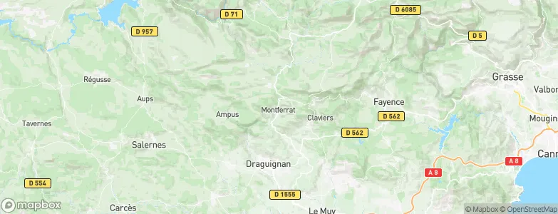 Montferrat, France Map