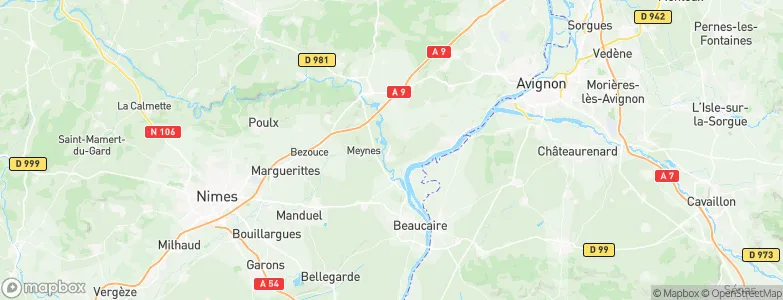 Montfrin, France Map