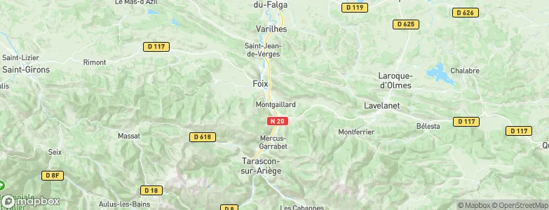 Montgaillard, France Map