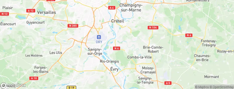 Montgeron, France Map