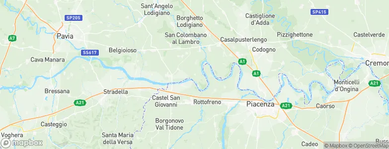 Monticelli Pavese, Italy Map