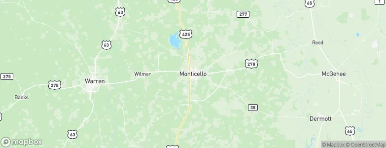 Monticello, United States Map