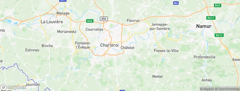 Montignies-sur-Sambre, Belgium Map