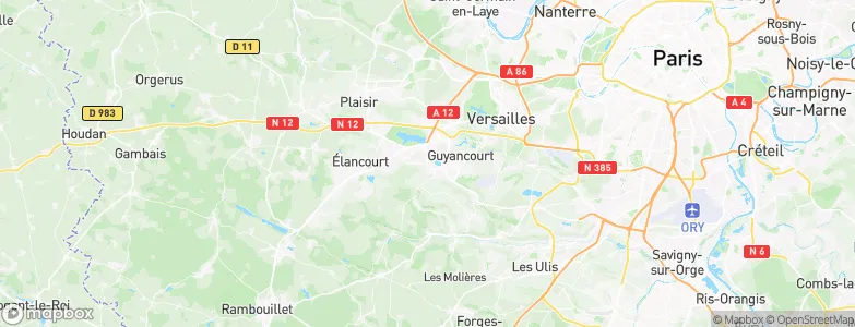 Montigny-le-Bretonneux, France Map