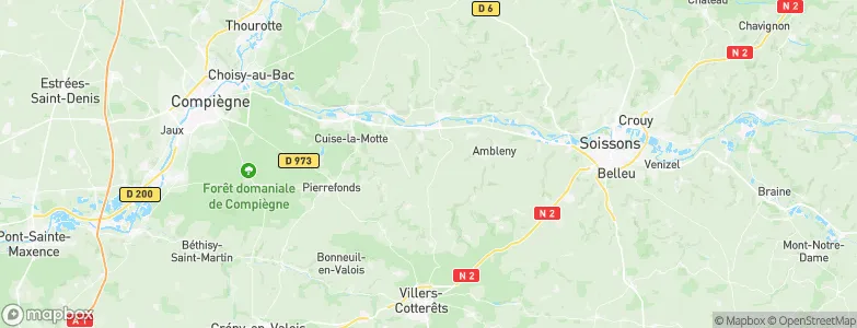 Montigny-Lengrain, France Map