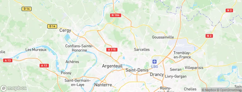 Montlignon, France Map