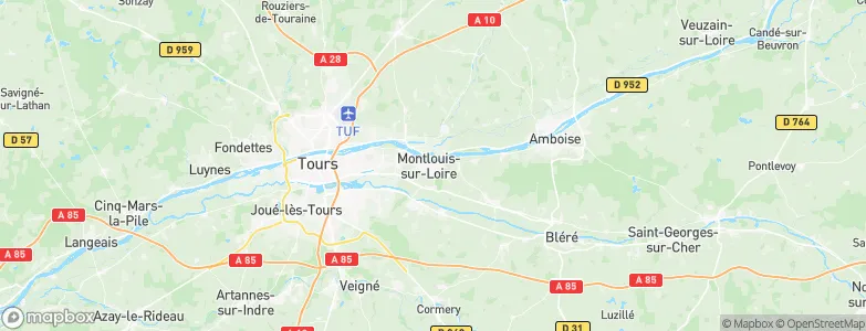 Montlouis-sur-Loire, France Map