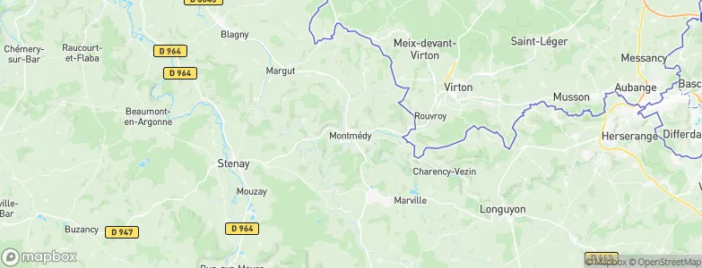 Montmédy, France Map