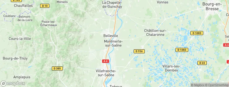 Montmerle-sur-Saône, France Map