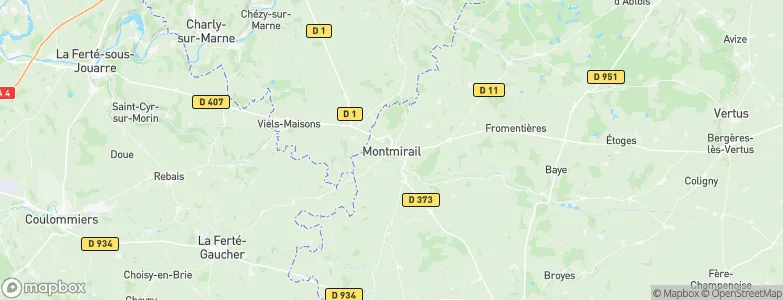 Montmirail, France Map
