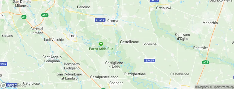 Montodine, Italy Map
