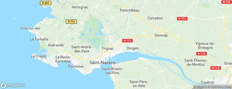 Montoir-de-Bretagne, France Map