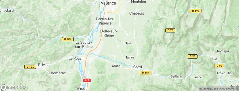 Montoison, France Map