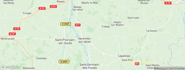Montoldre, France Map