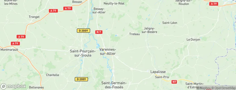 Montoldre, France Map