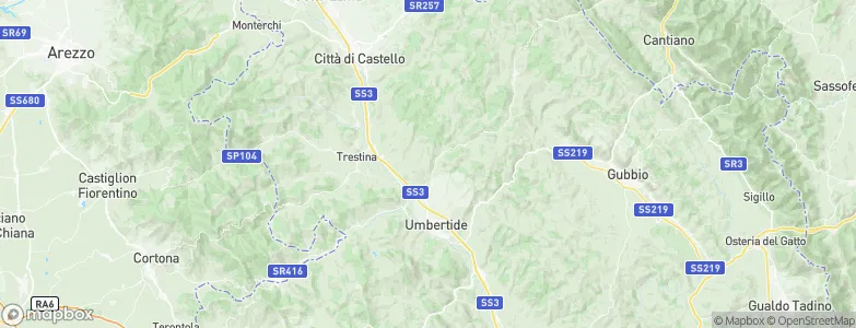 Montone, Italy Map