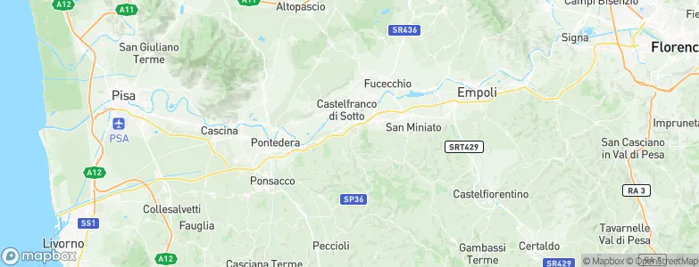 Montopoli in Val d'Arno, Italy Map
