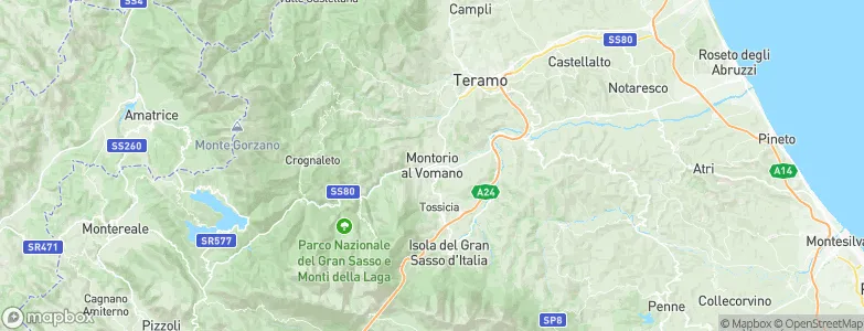 Montorio al Vomano, Italy Map