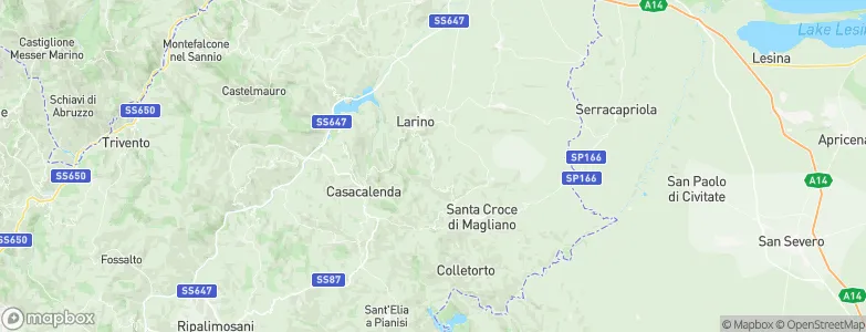 Montorio nei Frentani, Italy Map