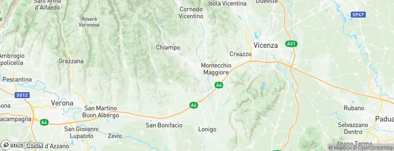 Montorso Vicentino, Italy Map