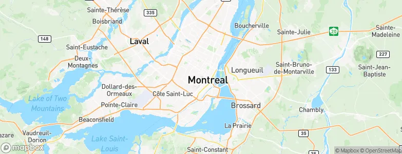 Montreal, Canada Map