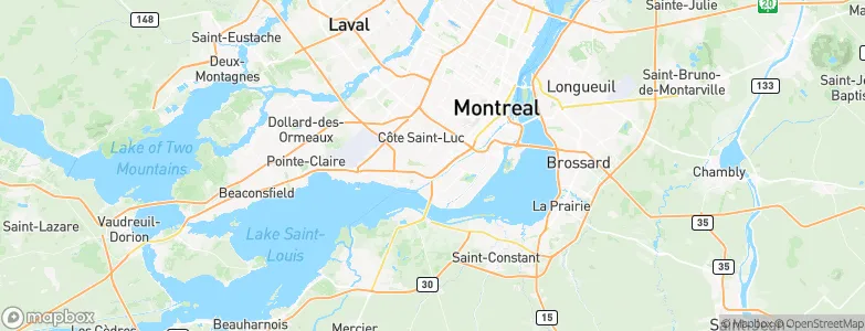 Montreal West, Canada Map