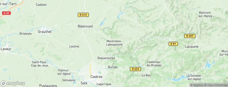 Montredon-Labessonnié, France Map