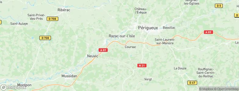 Montrem, France Map