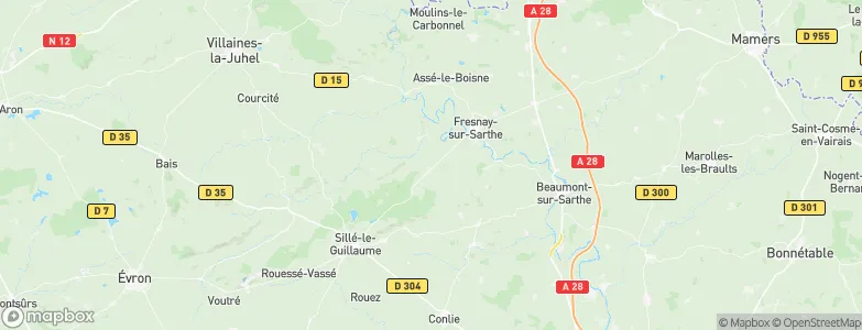 Montreuil-le-Chétif, France Map