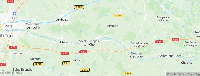 Montrichard, France Map