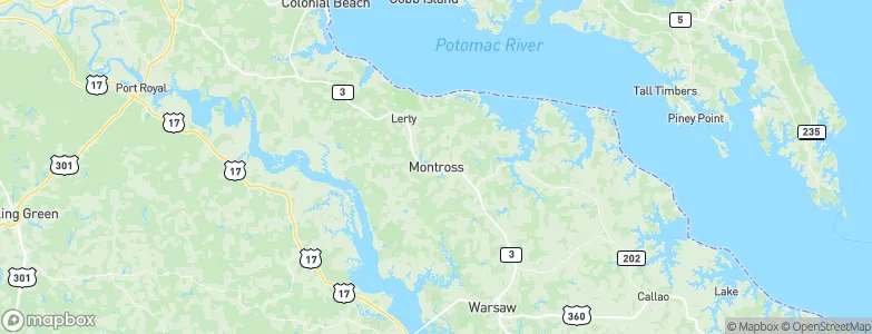 Montross, United States Map