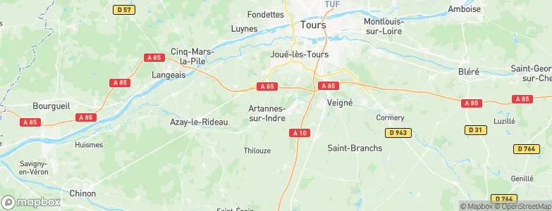 Monts, France Map