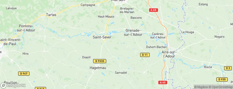 Montsoué, France Map