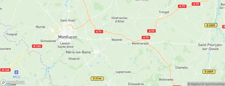 Montvicq, France Map