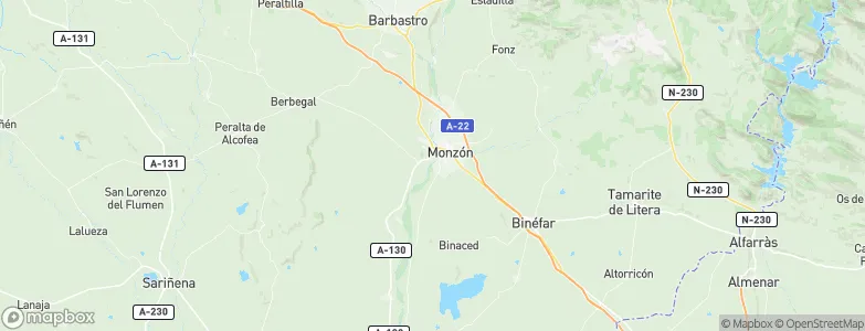 Monzón, Spain Map