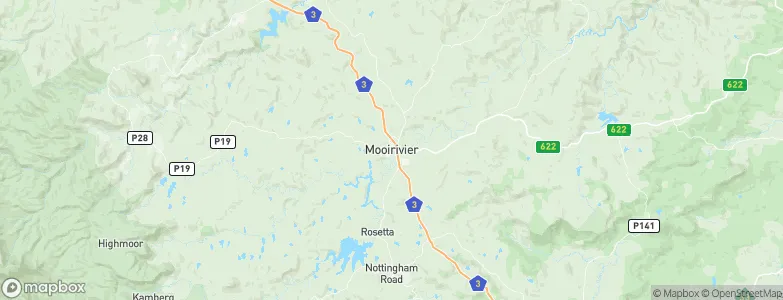 Mooirivier, South Africa Map