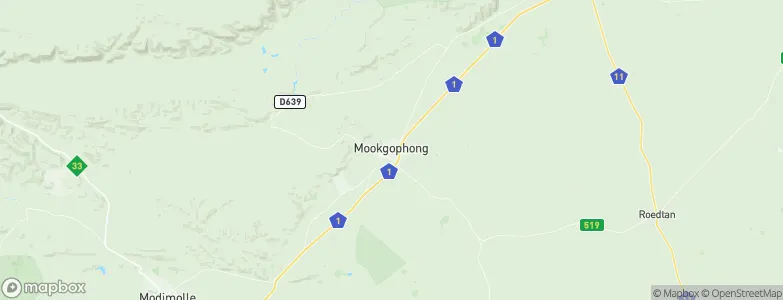 Mookgophong, South Africa Map