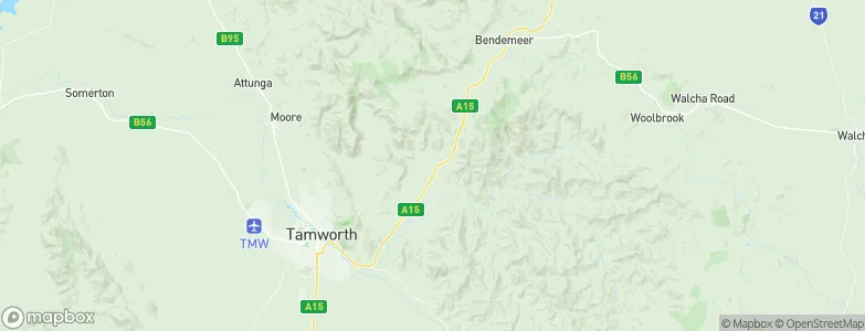 Moonbi, Australia Map