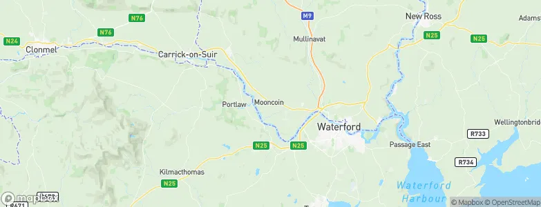 Mooncoin, Ireland Map