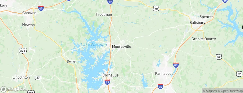 Mooresville, United States Map