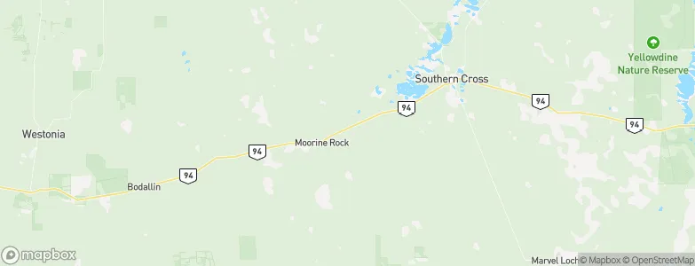 Moorine Rock, Australia Map