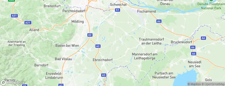 Moosbrunn, Austria Map