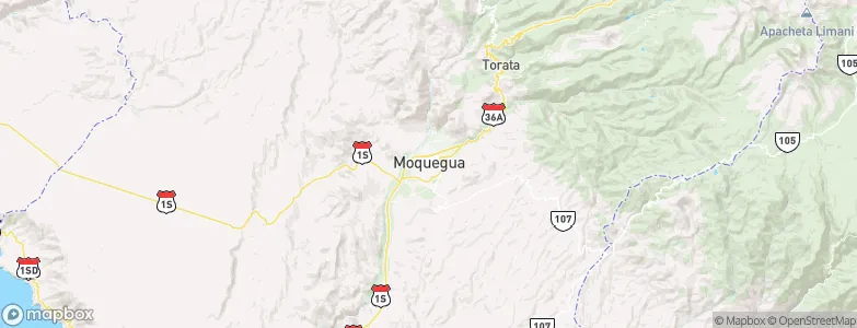 Moquegua, Peru Map