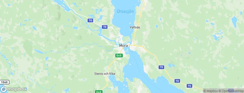 Mora Kommun, Sweden Map